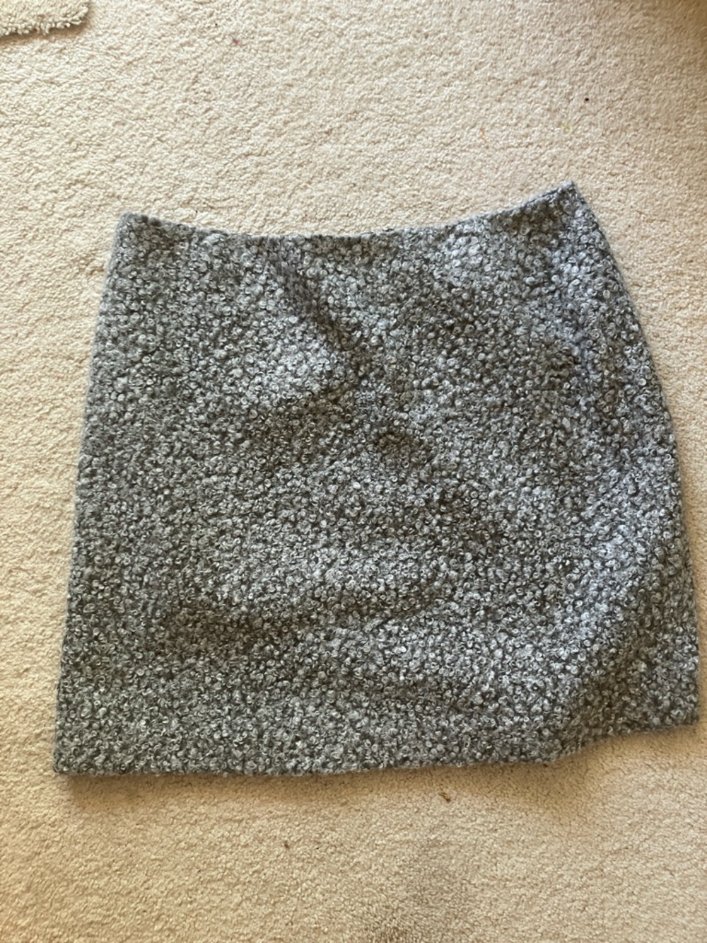 Calvin Klein Gray Bouclé Pencil Skirt